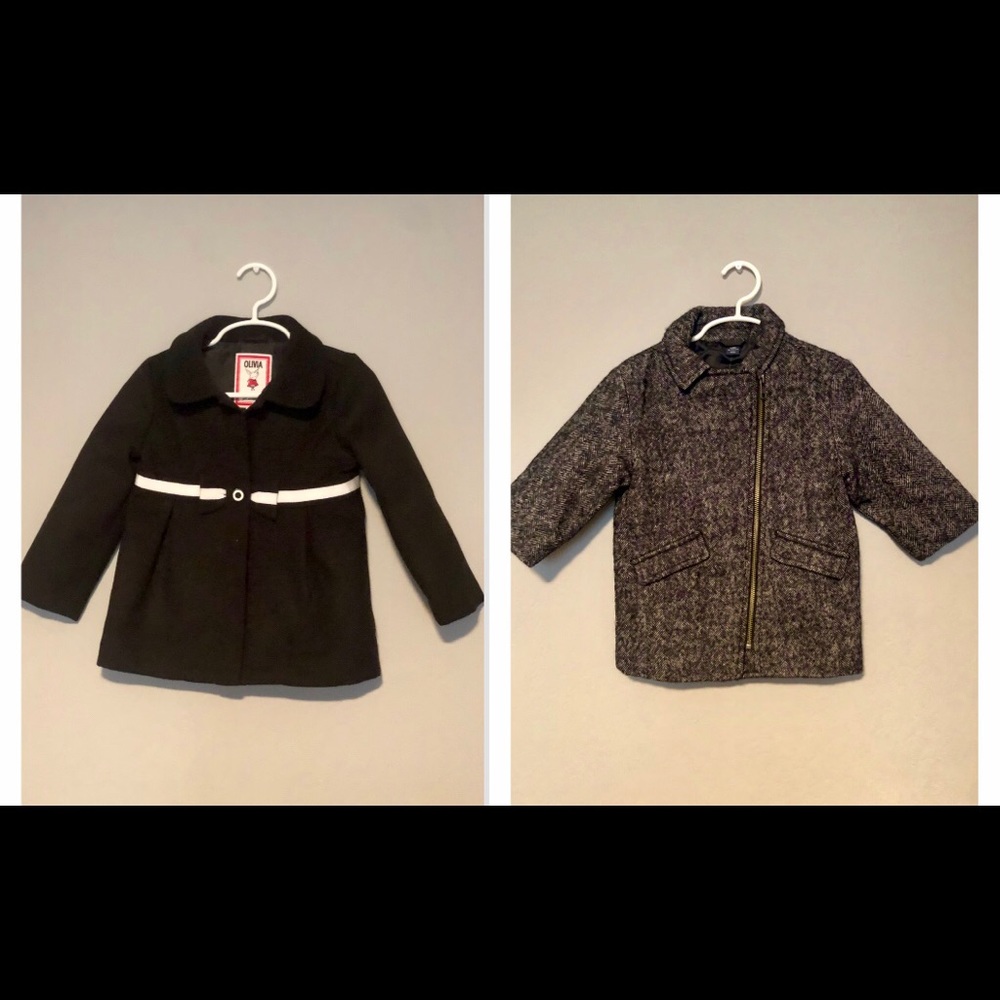 Pea Coat and Zipper Coat Combo